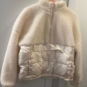 Fabletics Nelly Mixed Media half zip jacket M